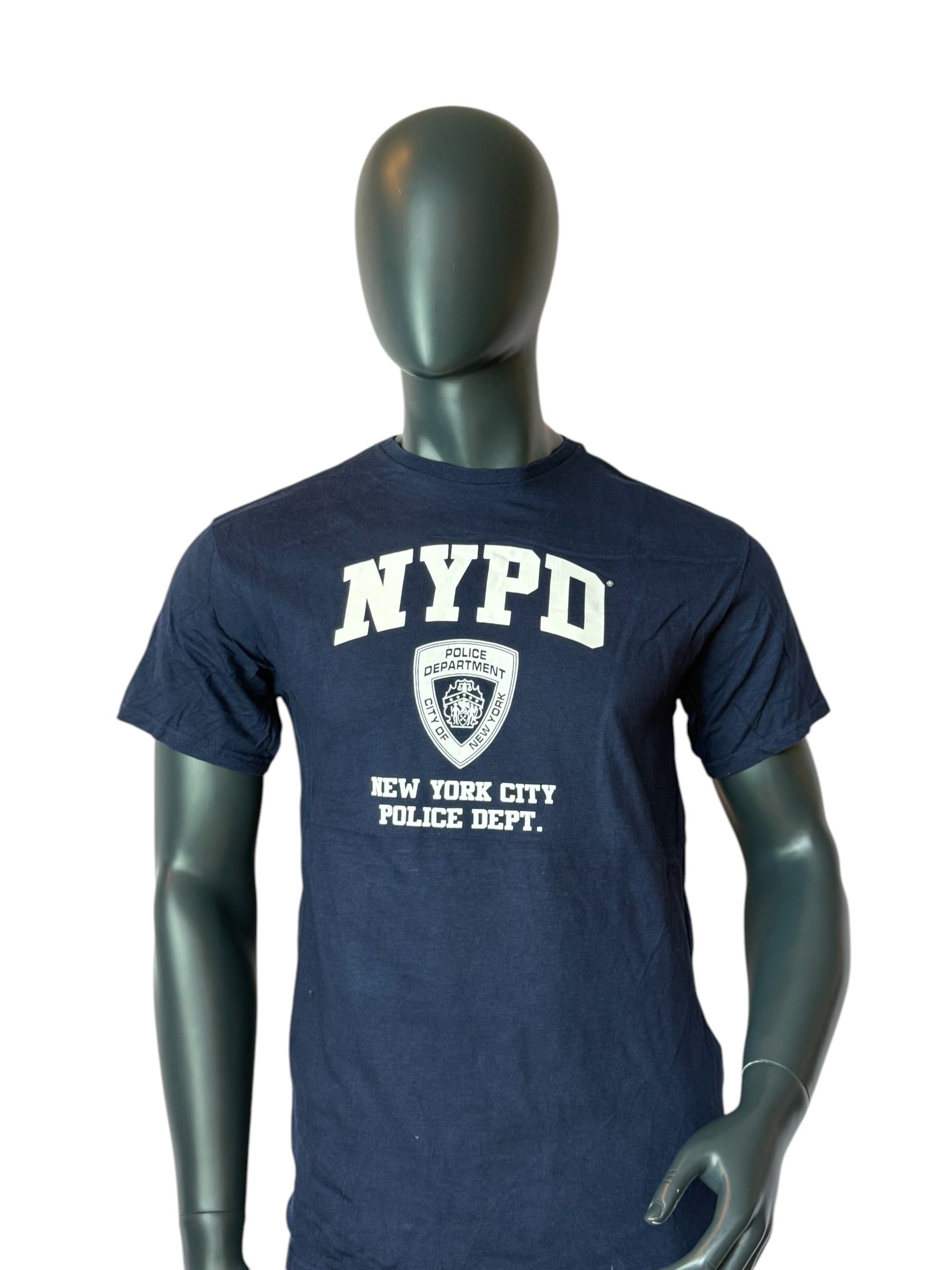 Vintage NYPD T-Shirt Navy New York Police Department Logo Streetwear